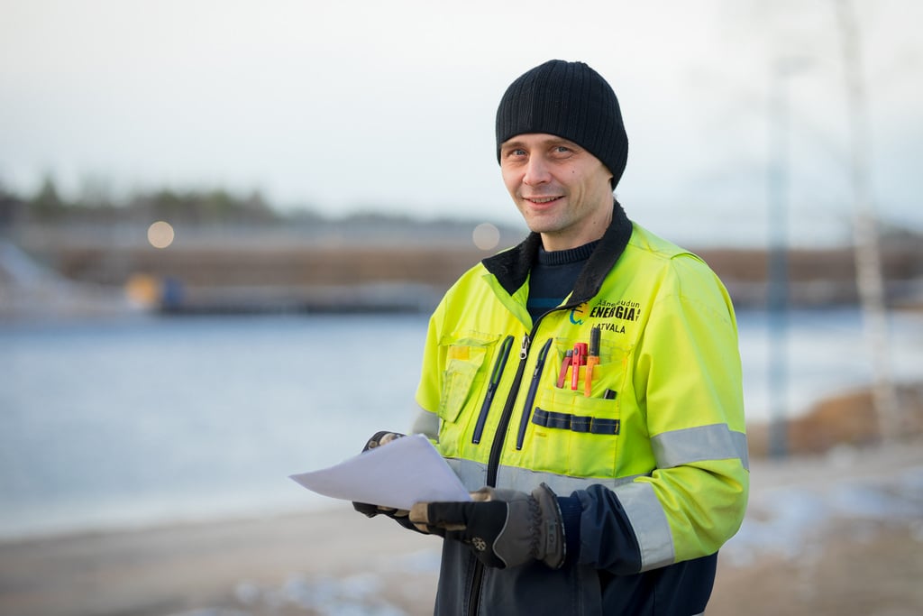 Äänekosken Energian käytönjohtaja Toni Latvala